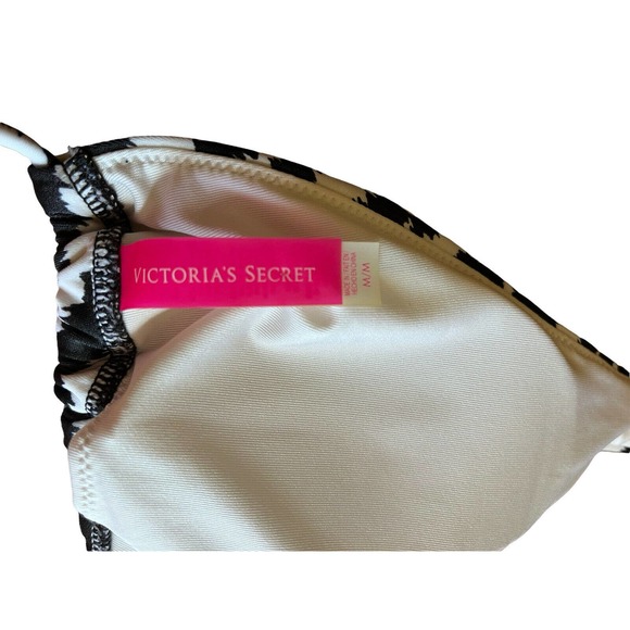 Victoria’s Secret Sz Medium Zebra Animal Print Strappy Bikini Swim Top Swimwear - Picture 6 of 6
